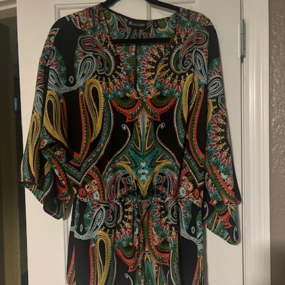 New York & Company Paisley Top  | Bohemian Sty | Size M